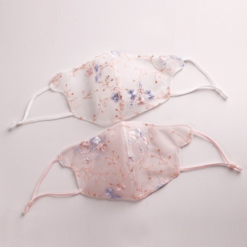 Classical Embroider Flower Vei - đánh giá và giá Cloth Face Mask Washable