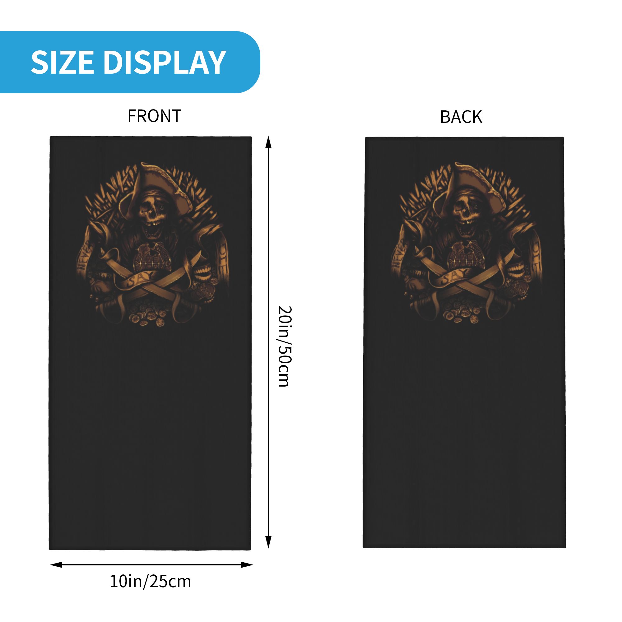 Custom Never Say Die Pirate Sk - đánh giá và giá Neck Gaiter Face Cover