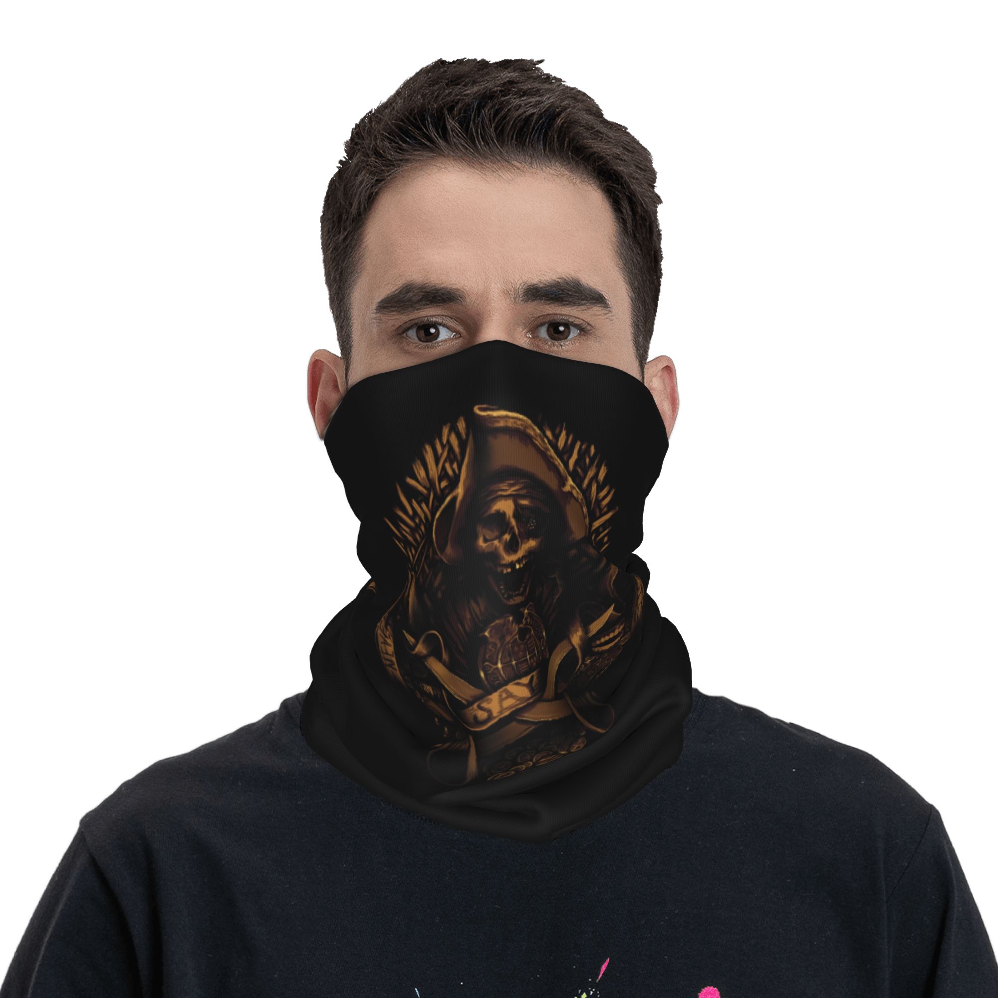Custom Never Say Die Pirate Sk - đánh giá và giá Neck Gaiter Face Cover